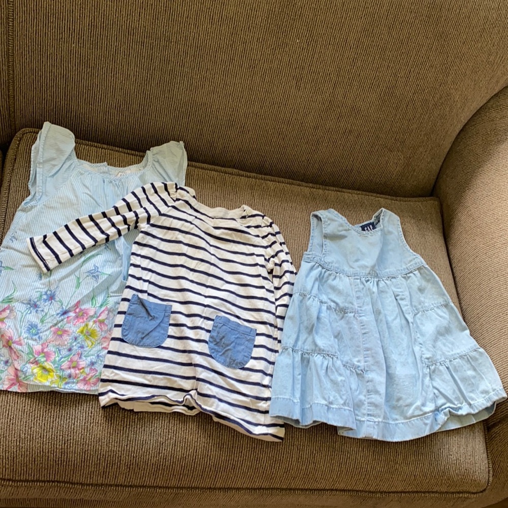 Three gap dresses 18mo-24mo